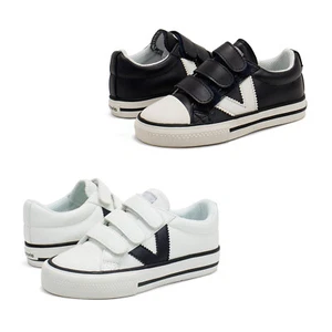 Toddler Sneaker Victoria Tribu Adjustable Hook and Loop Faux Leather Sneakers - Picture 1 of 13