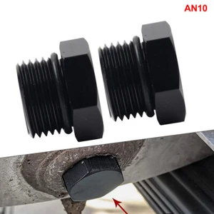 Aluminum 10AN AN10 Block off Cap ORB Plug Male fitting Adapters W/O-Rings 2Pcs - Picture 1 of 11