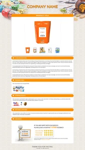 Plantillas de eBay 2019 con respuesta móvil plantilla de subasta de anuncio de eBay https lista - Imagen 1 de 11