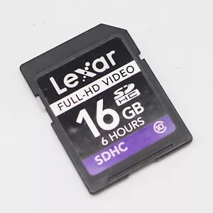 Lexar 16GB SDHC Class 10 digital DSLR camera Memory Card - Picture 1 of 2