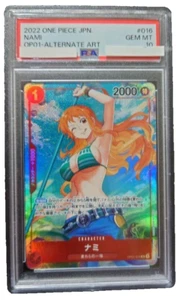 PSA 10 Gem Mint Nami Errata OP01-016 Romance Dawn Alt Art 2022 One Piece Japan - Bild 1 von 10