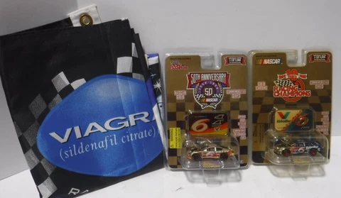 Mark Martin #6 Valvoline Viagra Cars Flag Lot Of 3 042023DMT(B) Cover