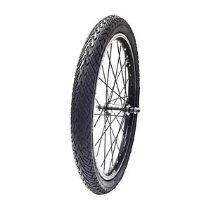 20 Zoll Vorderrad Fahrrad Hohlkammerfelge Alu 28 Loch Speichen, schwarz-silber - Bild 1 von 5