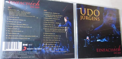 Udo Jürgens - Einfach Ich - Live 2009 , 2  CD Album mit 27 Liedern - Bild 1 von 2