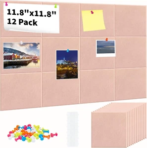 12 Pack Large Cork Board, Cork Boards for Walls, Bulletin Board Alternative, Pin - Picture 1 of 12