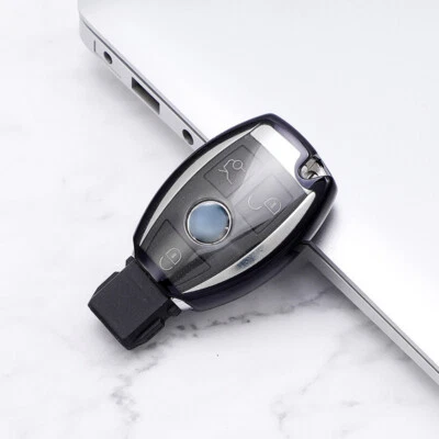 3-Button Remote Key Fob Cover Case Shell For Mercedes Benz C200/GLA200/GLC260 Foto 1 de 4