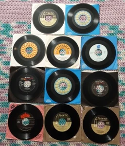 11 OLDIES PRESSINGS 45 REISSUES LOT rock pop soul Aretha Franklin, Sonny & Cher - Picture 1 of 5