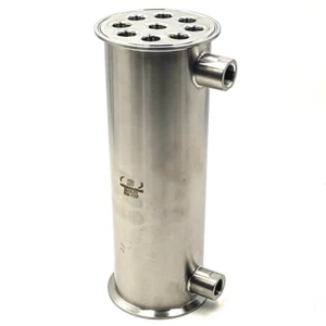 HFS(R) 4" Tri Clamp 12" Longitud Condensador Intercambio de calor Deflémator Reflujo SS304 - Imagen 1 de 5