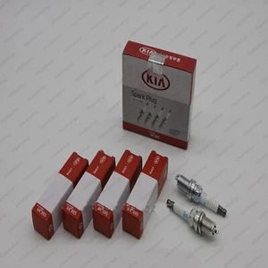 18814 08061 Genuine OEM Spark Plugs (Pack of 4) For Hyundai Santafe, Tucson, Sp - Picture 1 of 2