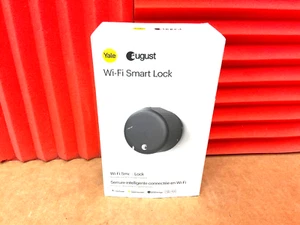August WiFi Smart Lock Matte Black AUG-SL05-M01-G01 ✅❤️️✅❤️️ OPEN BOX - Picture 1 of 7
