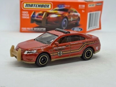 MATCHBOX-MODELLINO AUTO FORD POLICE INTERCEPTOR SCALA 1:64 NR.81/100 - Immagine 1 di 4