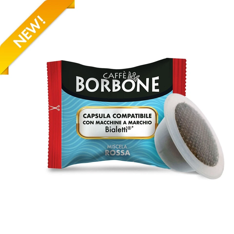300 Capsule Caffè Borbone Miscela Rosso Compatibile Bialetti Gioia Cialde Rossa