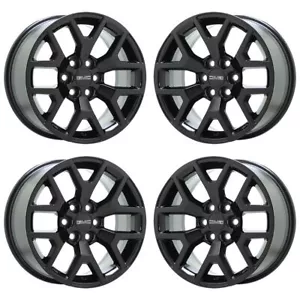 17" GMC Canyon Chevrolet Colorado Black wheels rim Factory OEM set 5692 EXCHANGE - Picture 1 of 8