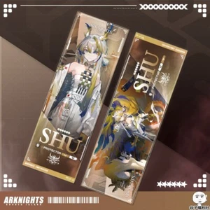 Tarjeta de animación Arknights Shu boleto láser coleccionar marcador flash buen juego de regalo - Imagen 1 de 1