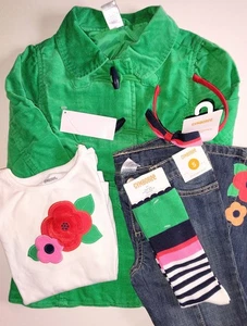 Gymboree Brightest in class Outfit Jacket Jeans Top Socks Headband Sz 5 NWT 2013 - Picture 1 of 6
