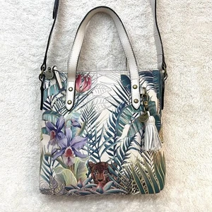 Borsa a tracolla The SAK Sophie Jungle in pelle bianca tigre multicolore nappa media - Foto 1 di 11