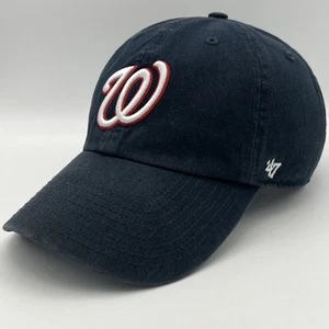 Washington Nationals '47 Clean Up Strapback Hat Blue MLB - Picture 1 of 7