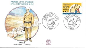 FRANCE 1989 FDC HOMMAGE AUS HARKIS YT 2613 - Picture 1 of 1