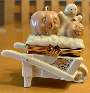 LENOX Halloween Hayride Treasure Box-First Issue w/Pumpkin Charm - Picture 1 of 5