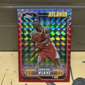 2025 Topps Chrome Dominique Wilkins 4/5 Red 39 Atlanta Hawks Jersey Match Card - Bild 1 von 3