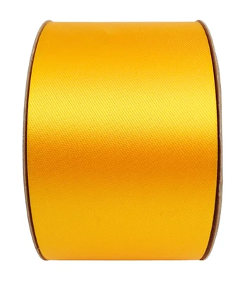 McGinley Satin Acetate Wide Ribbon ~ Golden Yellow ~ 2 1/2" ~ 50 Yards ~ Crafts - Image 1 of 4