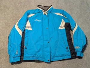 Chaqueta de diseño Choko para mujer 2XL azul polvo moto de nieve concienciación sobre el cáncer de mama - Imagen 1 de 16