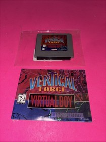 Vertical Force (Nintendo Virtual Boy) Cartridge  - With Manual