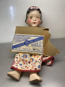 Antique Vintage Composition Art Doll Horseman ~14 Inches - Picture 1 of 12