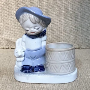 Porta stuzzicadenti porcellana vintage simpatico bambino coniglietto coniglio dolce costa - Foto 1 di 9