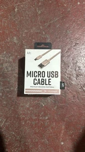 Micro USB Lead For Samsung Phone Android Data Sync Long Charger 1M Rose Gold - Picture 1 of 2