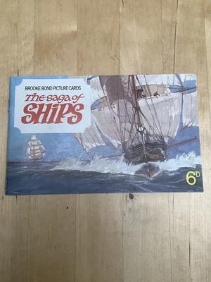 Brooke Bond Tea Card Album - The Saga Of Ships Incomplete See Description - Image 1 of 4