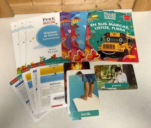 Scholastic Pre K On My Way Espanol Spanish English Learning Aids Vocabulary Card - Picture 1 of 7
