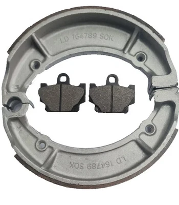 COPPIA FRENI ANTERIORE POSTERIORE YAMAHA XV 500 VIRAGO 1984 1985 1986 1987 - Immagine 1 di 4