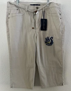 Gloria Vanderbilt Adriana Buttermilch Schlankmacher mit Baucheinsatz Capri Größe 18 - Bild 1 von 5