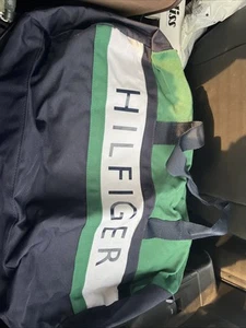 Tommy Hilfiger Blue, Green And White Duffle Bag - Picture 1 of 4