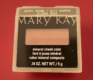 Mary Kay Mineral Cheek Color Blush BERRY BROWN Full Size #012968 New - Picture 1 of 1
