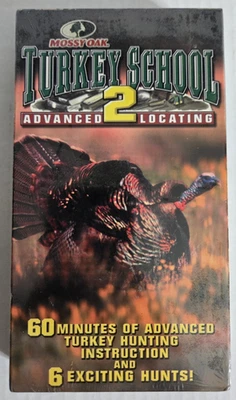 *NEW* "Turkey School 2" Mossy Oak (VHS, 1999) Wild Turkey Hunting Calling SEALED - Image 1 of 4