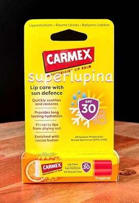 Bálsamo labial Carmex TROPICAL FPS 30 NUEVO 4,25 g caducidad 04/2026 Foto 1 de 3