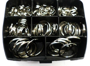 Schlüsselring Rundringe Ring Schlüsselring 356 tlg im Sortimentskasten (I18) - Bild 1 von 3