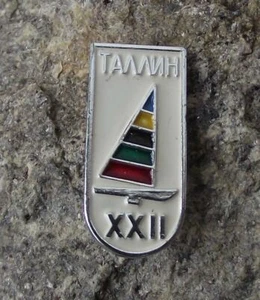 1980 XXii 22° Giochi Olimpici Tallinn nave a vela yachting vela spilla barca battello - Foto 1 di 2