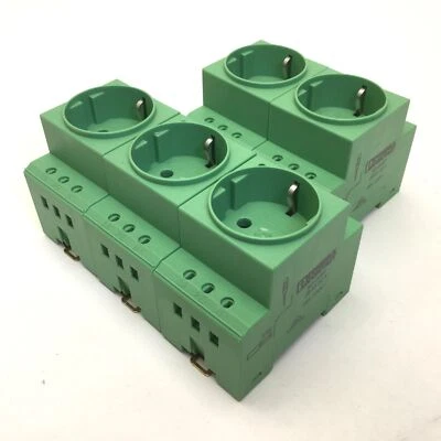 Lot of 5 Phoenix Contact SD-D/SP 2963323 DIN Mount Power Outlet Socket Type F - Image 1 of 4