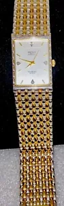 PAOLO Diamond Quartz( by Paolo Gucci)Men’s Watch gold/Silver Band Handsome Rare - Picture 1 of 18
