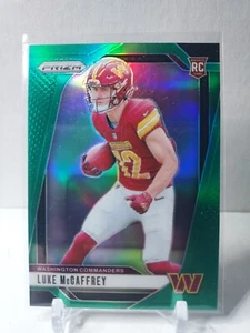 Panini Prizm 2024 - Rookies Luke McCaffrey #367 Green Prizm (RC) - Imagen 1 de 4