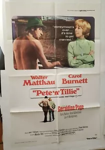 PETE 'N' TILLIE 1972 Original Movie Poster CAROL BURNETT One Sheet 27" x 41" - Picture 1 of 1