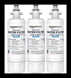 3-Pack Amazon Basics Replacement LG LT700P-A Refrigerator Water Advanced Filters - Picture 1 of 7
