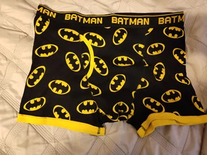New Without Tags 2013 Briefly Stated Yellow Batman Print Boxer Briefs XL X-Large - Picture 1 of 3