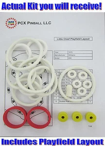 Kit de anillo de goma máquina de pinball Williams Little Chief 1975 - Imagen 1 de 2