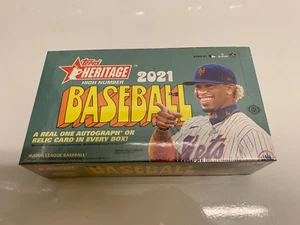 2021 Topps Heritage HIGH Number Baseball MASSIVE Sealed HOBBY Box-AUTO/RELIC - Picture 1 of 2