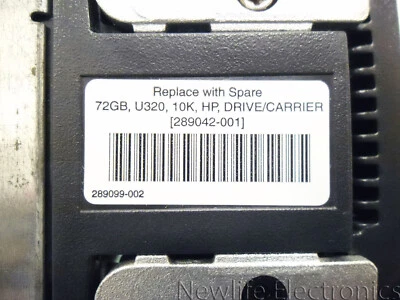 HP 289042-001 72.8 GB 10,000 RPM 3.5 in. Ultra320 SCSI HDD 286712-005 BD07285A25 - Image 1 of 4