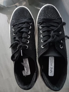Nine west women sneakers black, 7.5M - Picture 1 of 5
